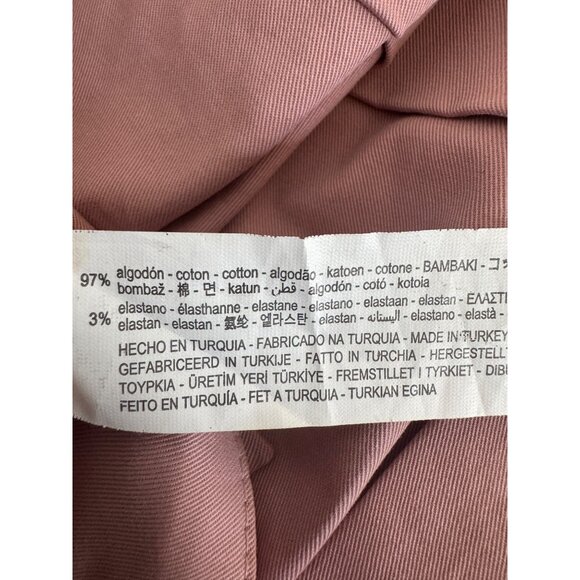 2/$30 ZARA XS Pink/Mauve High-Waisted Shorts Belted Waist & Pockets - Picture 8 of 15